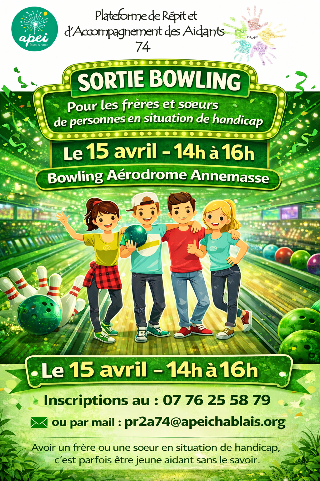 Sortie bowling pour les frères et soeurs
